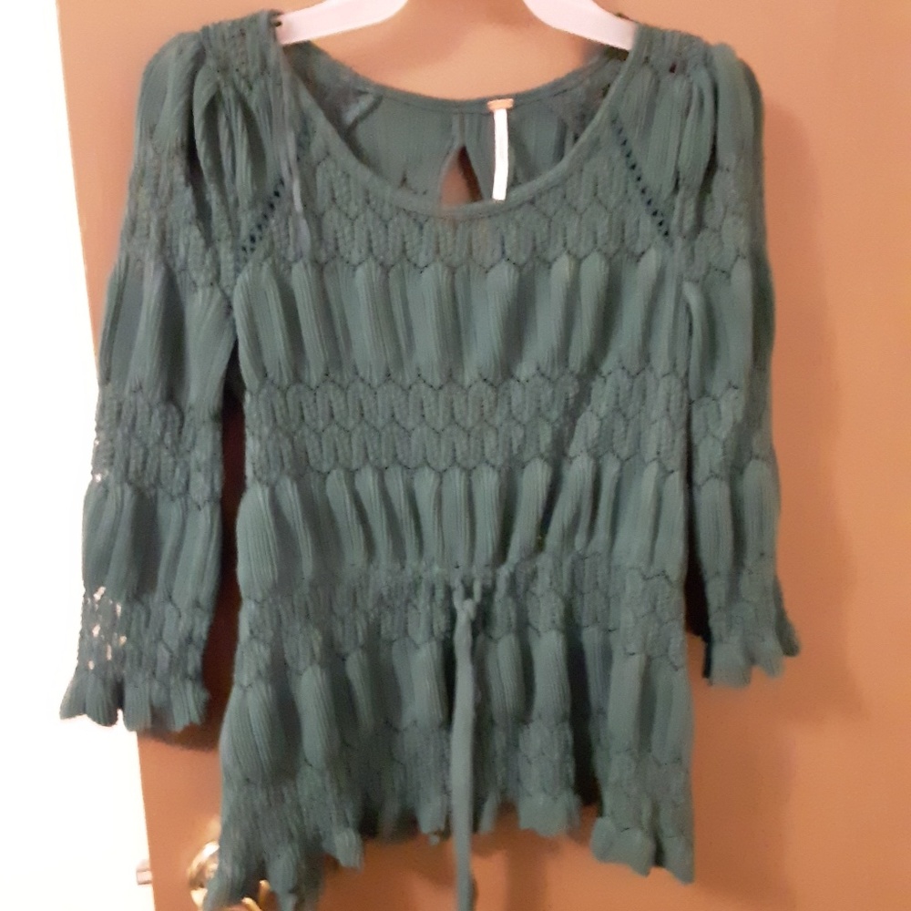 Cute Forest Green see through shirt